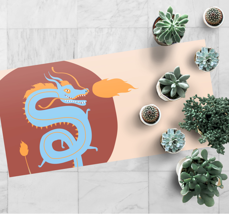 Tapete vinílico etnicas espírito do dragão - TenStickers