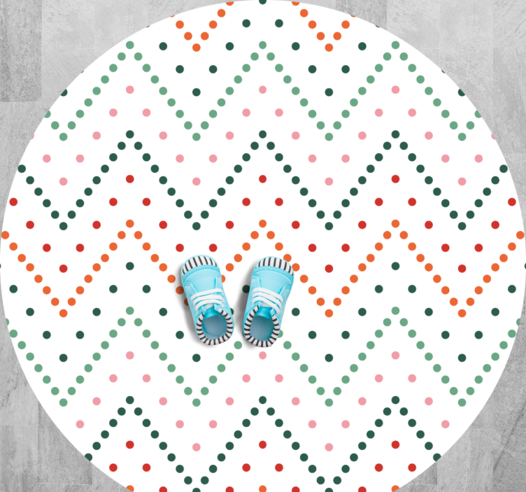 Tapete vinílico estrelas padrão de pontos chevron - TenStickers