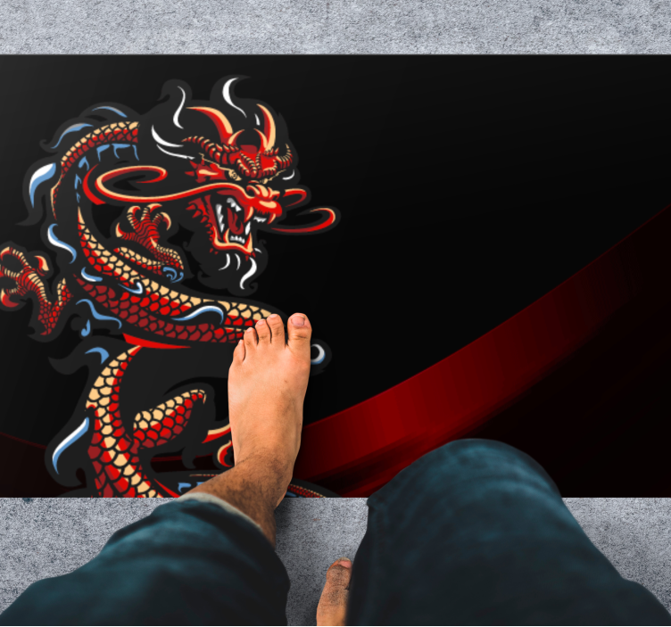 Tapete vinílico juvenil ilustração de dragão - TenStickers