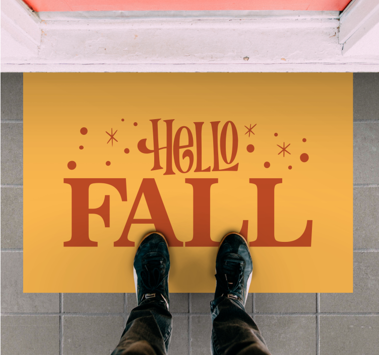 Tapete vinílico frases e textos boas vibrações de outono - TenStickers