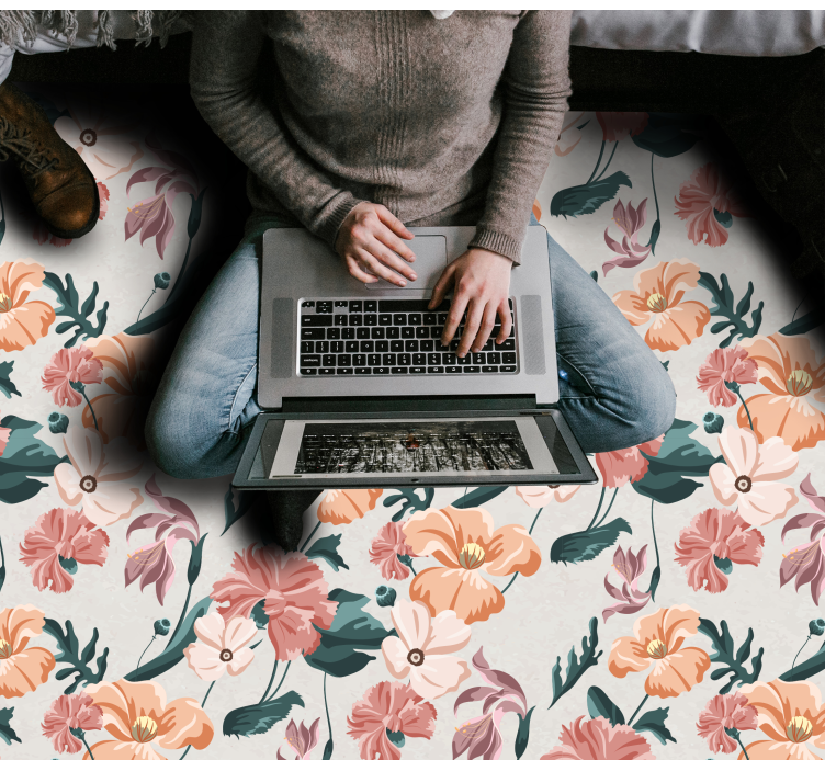 Tapete vinílico flores e plantas alegria botânica - TenStickers