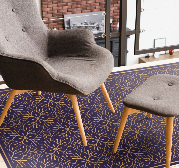 Tapete vinílico flores e plantas conceito floral elegante - TenStickers