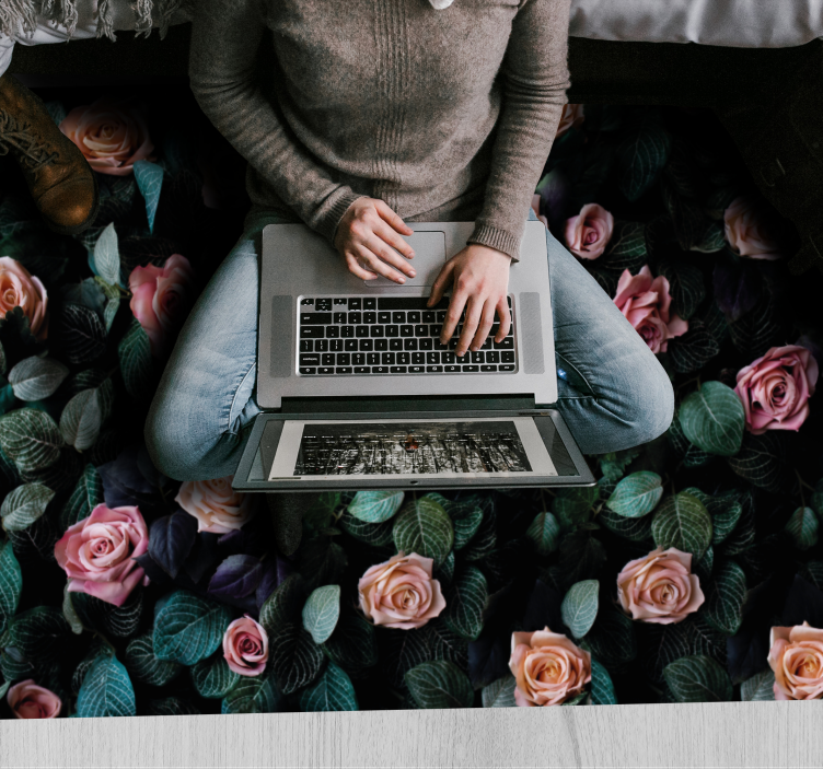 Tapete vinílico flores e plantas imagens botânicas florais - TenStickers