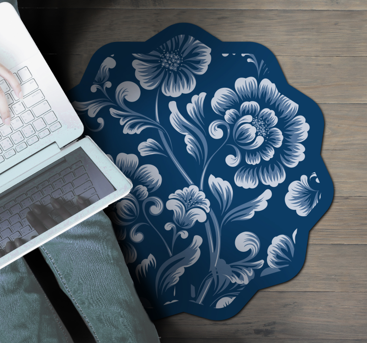 Tapete vinílico flores e plantas sotaque com motivo floral - TenStickers