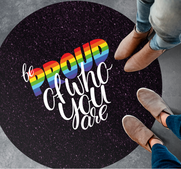 Tapete vinílico frases e textos design de mensagem orgulhosa - TenStickers