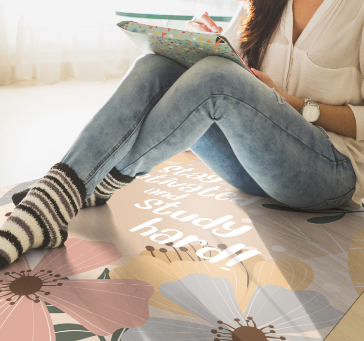 Tapete vinílico frases e textos para se motivar e estudar - TenStickers