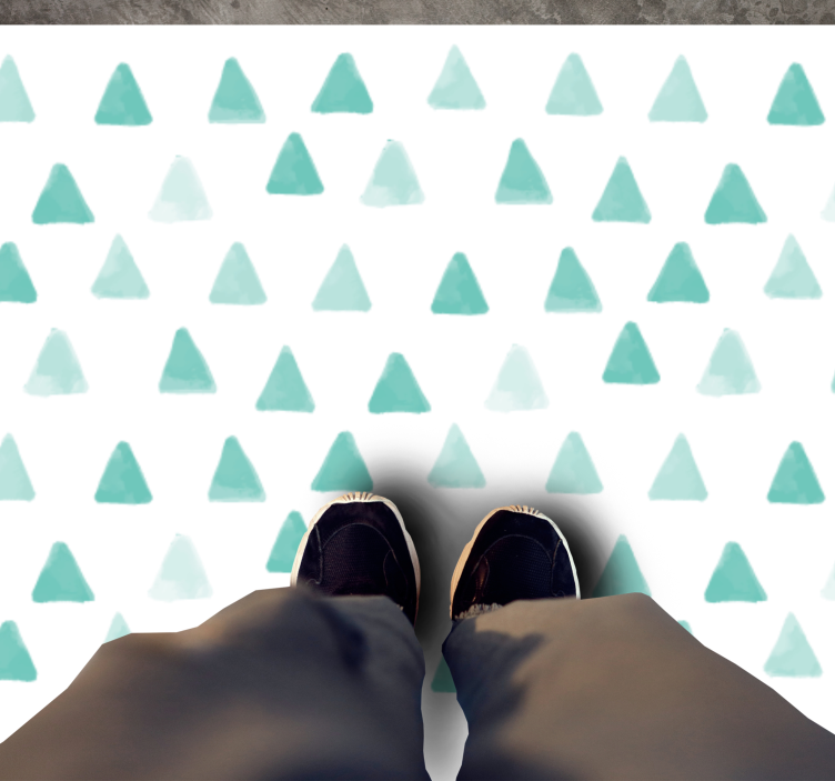 Tapete vinílico geométricas com motivos triangulares - TenStickers