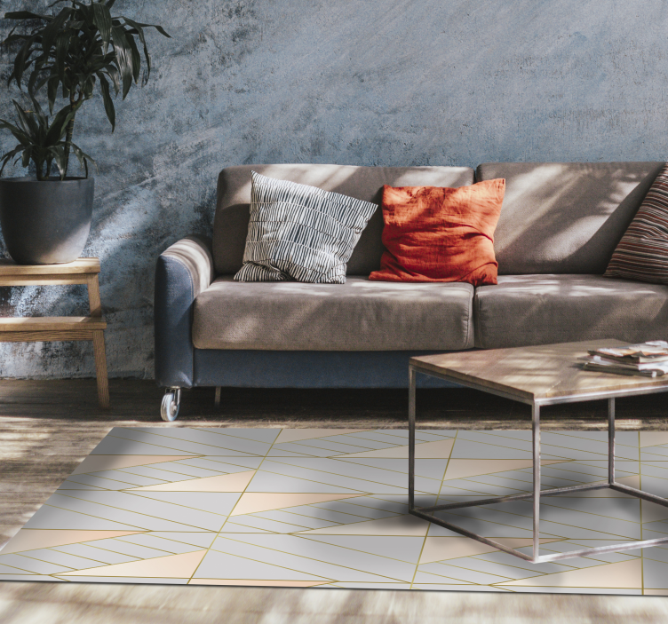 Tapete vinílico de formas geométricas estampado geométrico - TenStickers