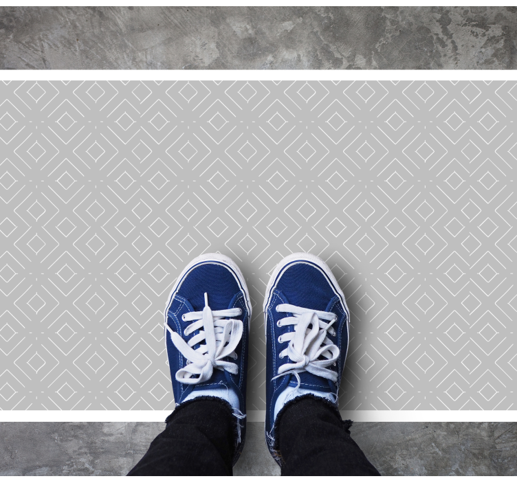 Tapete vinílico quarto diamantes elegantes greyn - TenStickers