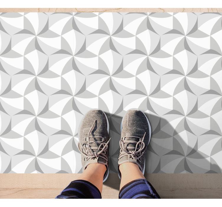 Tapete vinílico geométricas padrão de redemoinho abstrato - TenStickers