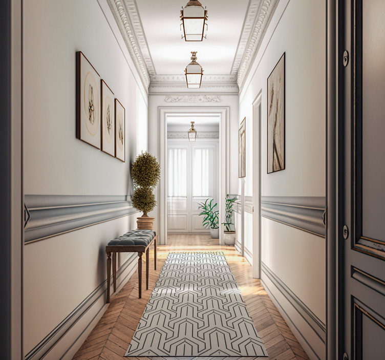 Tapete vinílico de formas geométricas padrão Geométrico - TenStickers