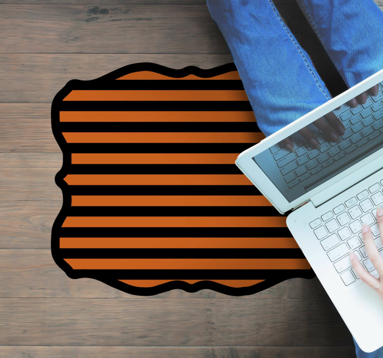 Tapete vinílico halloween listras do dia das bruxas - TenStickers