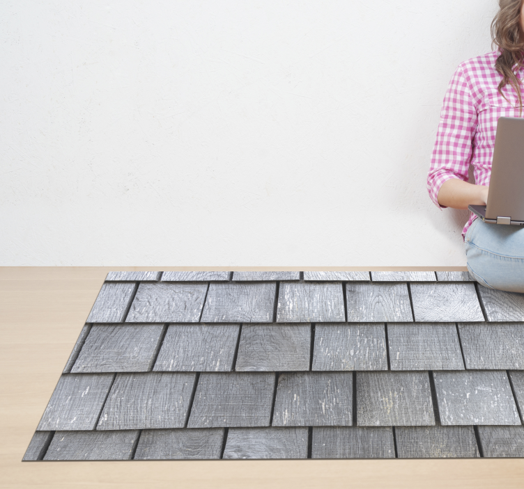 Tapete vinílico de pedras padrão de telhas - TenStickers