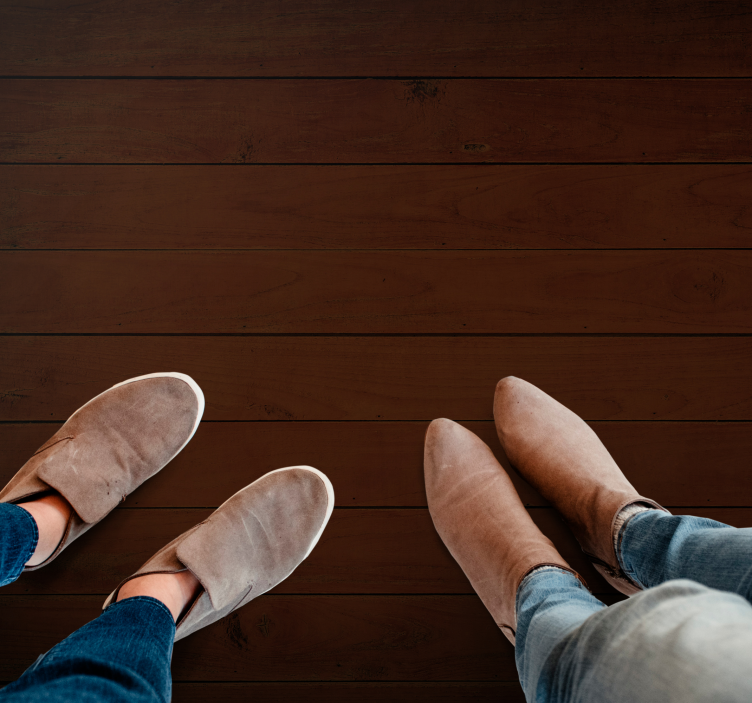 Tapete vinílico madeira textura marrom escura - TenStickers