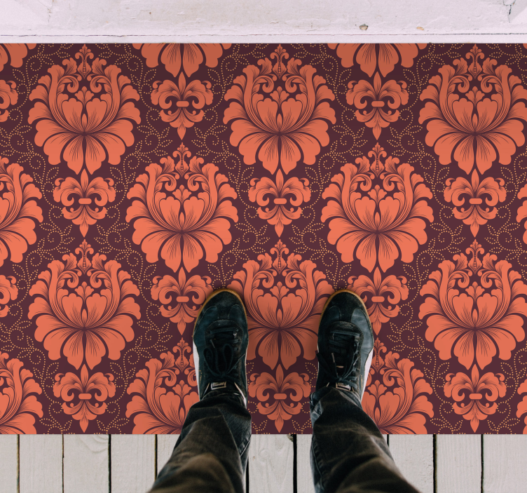 Tapete vinílico de mandala simetria ornamentada - TenStickers