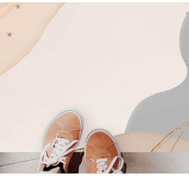 Tapete vinílico minimalista ondas suaves abstratas - TenStickers