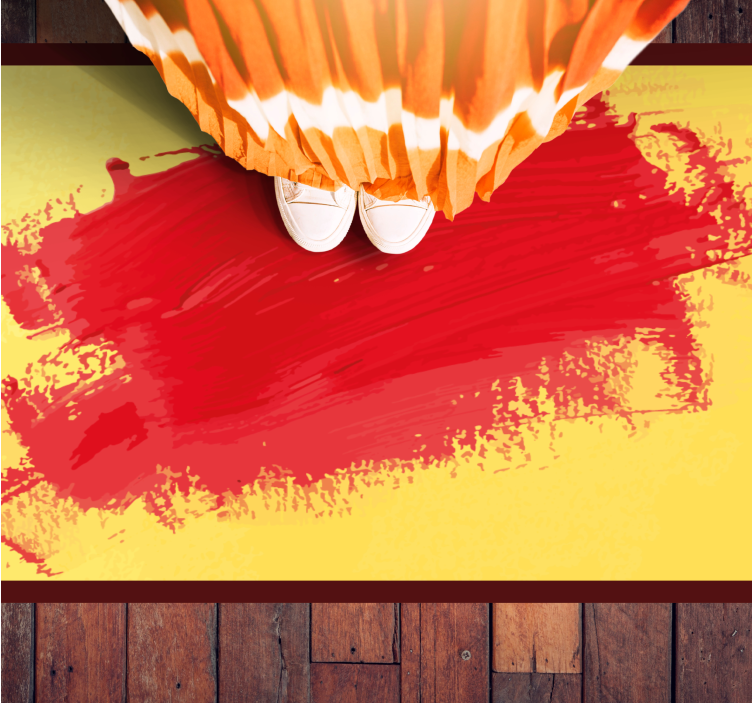 Tapete vinílico moderno pinceladas vibrantes - TenStickers