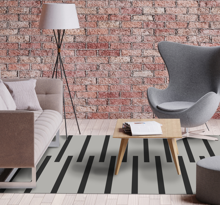 Tapete vinílico moderno padrão listrado elegante - TenStickers