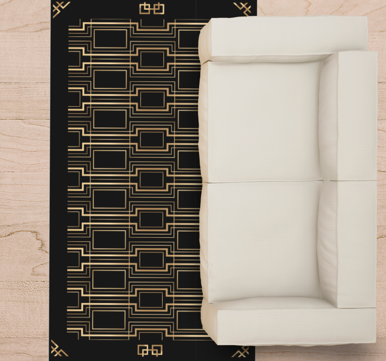 Tapete vinílico moderno padrões geométricos elegantes - TenStickers