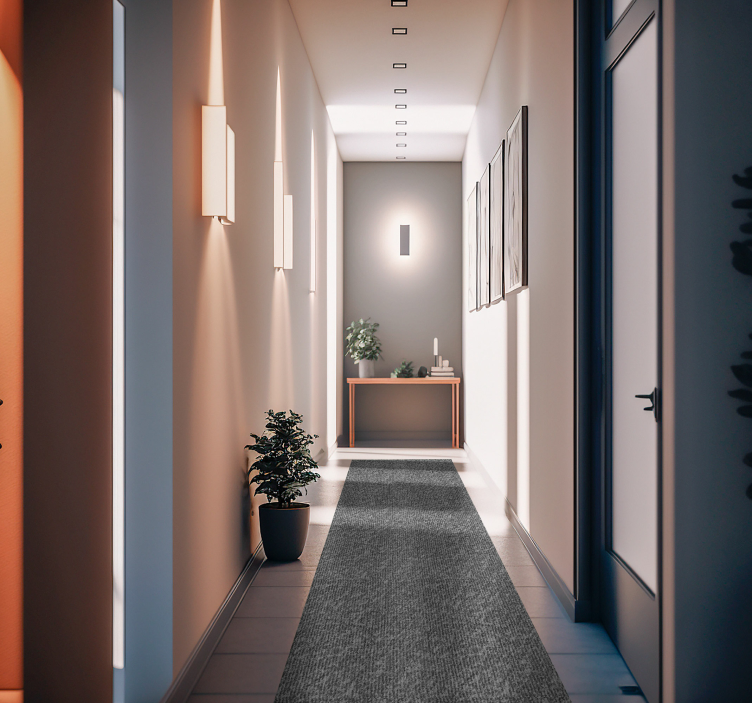 Tapete vinil moderno Tecido monocolor cinza - TenStickers