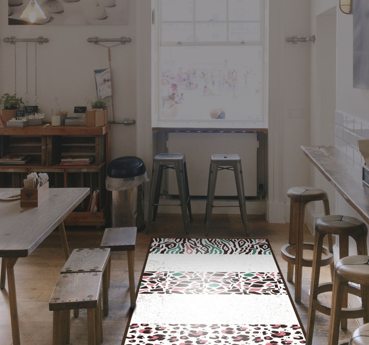 Tapete vinílico mosaico fusão de padrão de mosaico - TenStickers