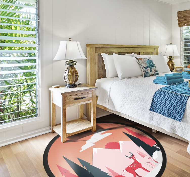 Tapete vinílico natureza cena serena de deserto - TenStickers