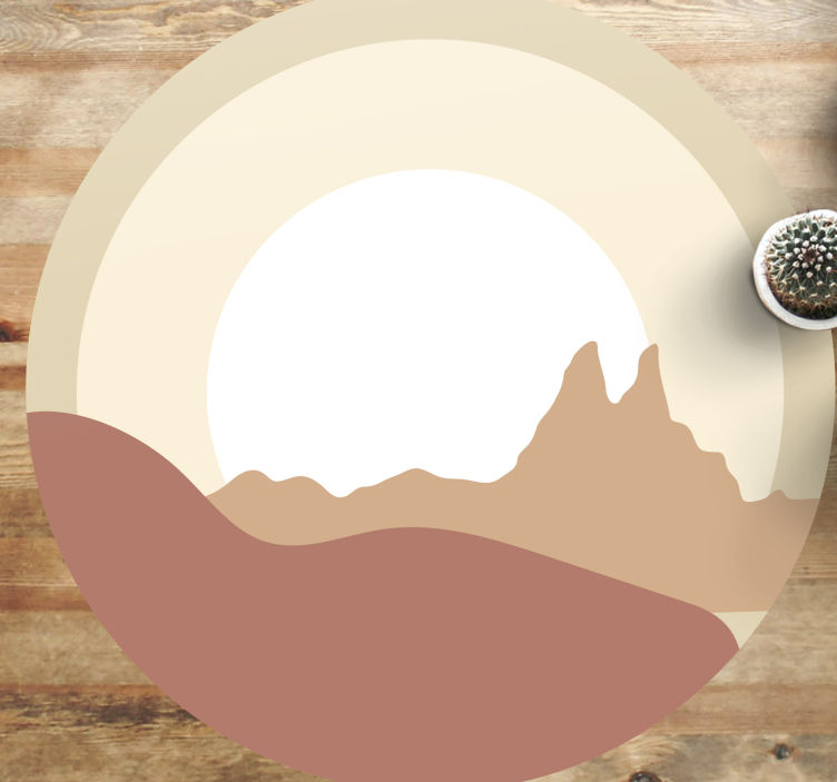 Tapete vinílico natureza paisagem minimalista - TenStickers