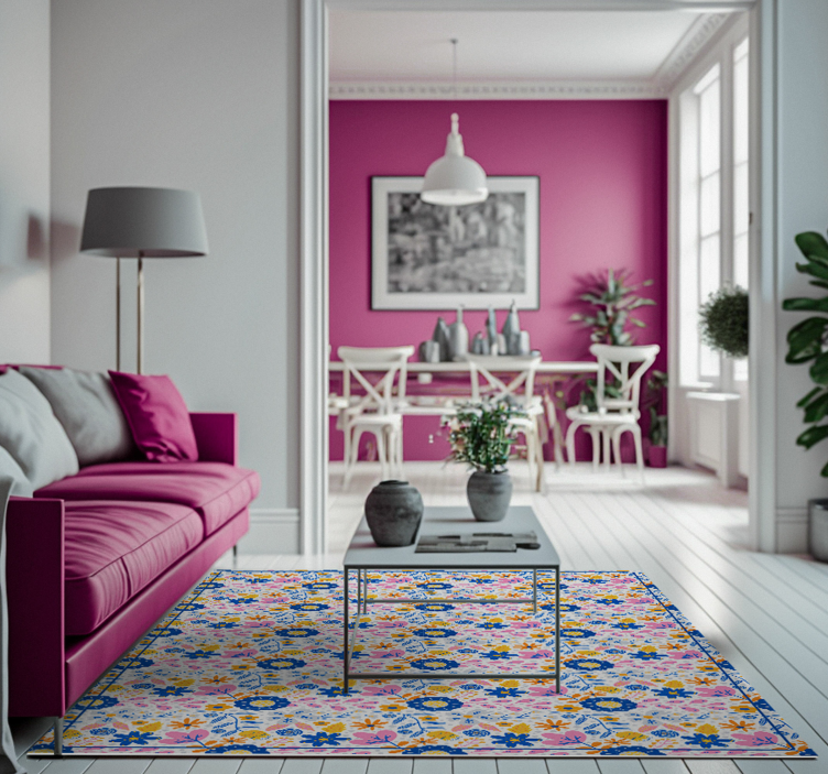 Tapete vinílico da natureza primavera Floral - TenStickers