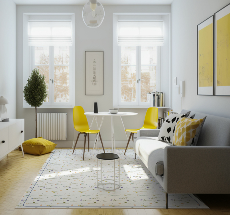 Tapete vinílico da natureza ramos de primavera pequenos - TenStickers