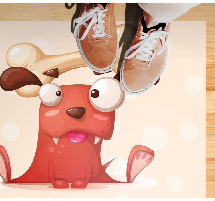 Tapete vinílico para bebés cachorrinho alegre - TenStickers