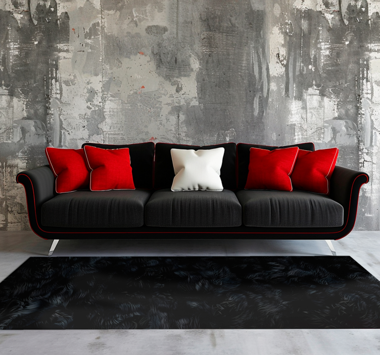 Tapete vinílico preto efeito fuer - TenStickers