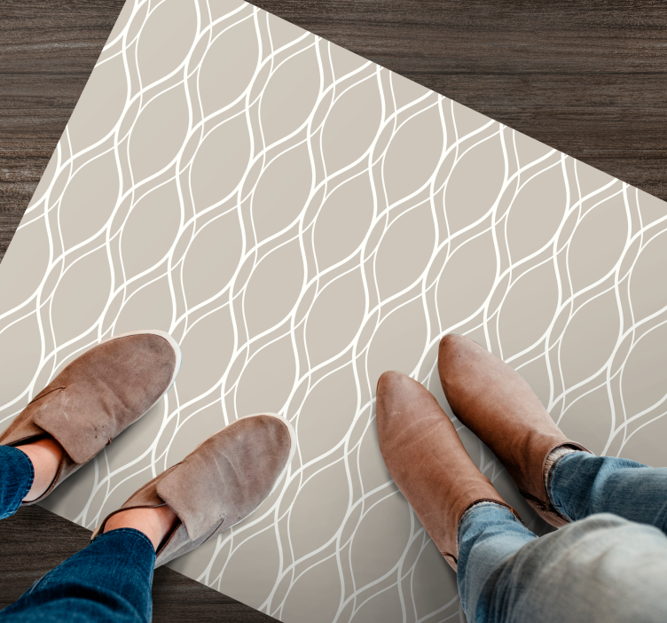 Tapete vinílico texturas motivo de linha curva - TenStickers