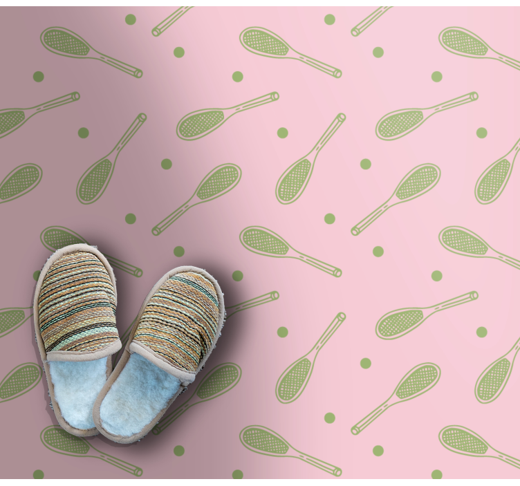 Tapete vinílico de jogos padrão de raquete - TenStickers