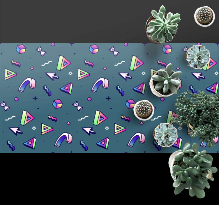 Tapete vinílico texturas respingos de cores geométricas - TenStickers