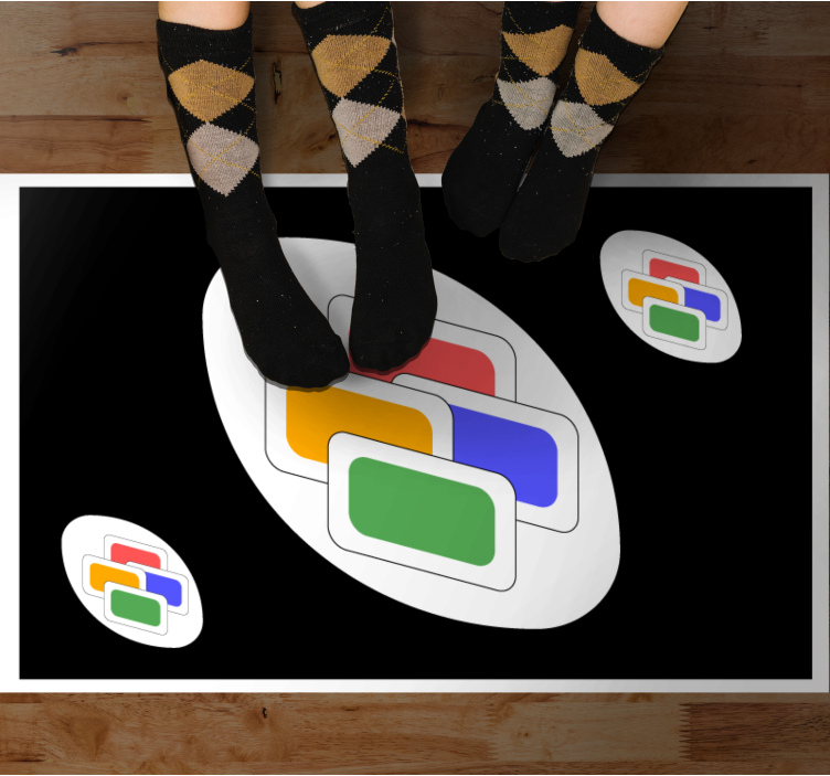 Tapete vinílico de jogos cartão clássico preto - TenStickers