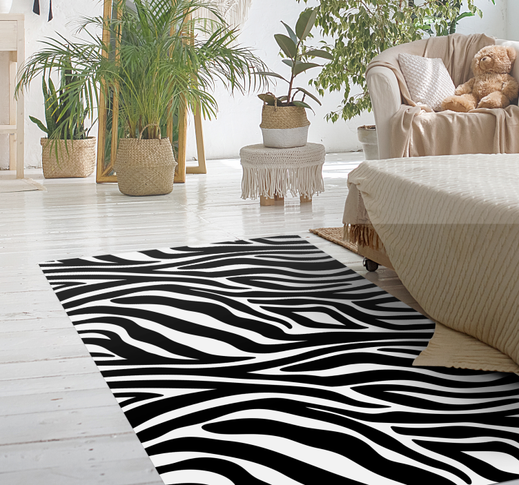 Tapete de vinil com estampa de zebra e animal - TenStickers