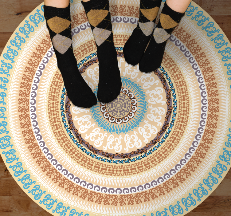 Tapete abstrato nórdico multicolorido - TenStickers