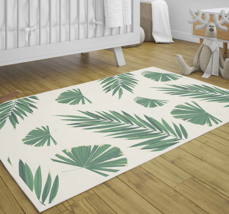 Tapetes com plantas tapete de vinil para quarto - TenStickers