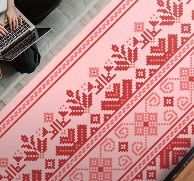 Tapete de vinil étnico de arte folclórica - TenStickers