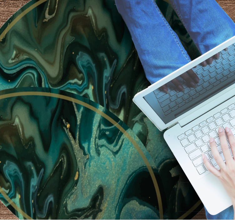 Tapete de vinil mármore padrão marmorizado abstrato - TenStickers