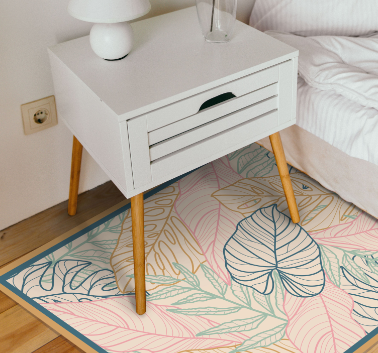 Tapete de vinil nórdico estilo tropical vintage - TenStickers