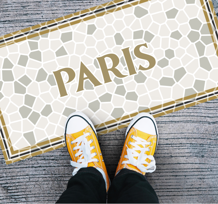 Tapete de mosaico romano parisiense personalizado - TenStickers