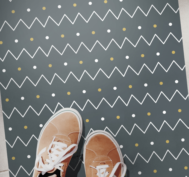 Tapetes geométricos de padrão geométrico nórdico - TenStickers