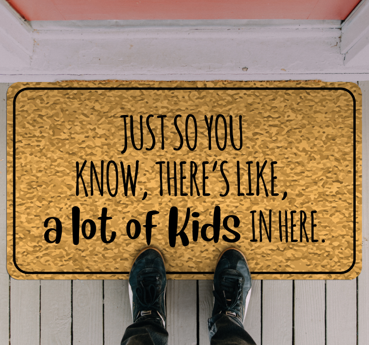 Tapete personalizado com texto infantil engraçado - TenStickers