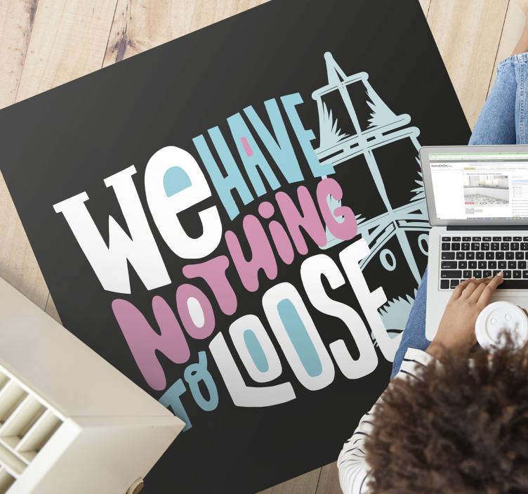 Titânico filme motivacional citação tapete personalizado - TenStickers