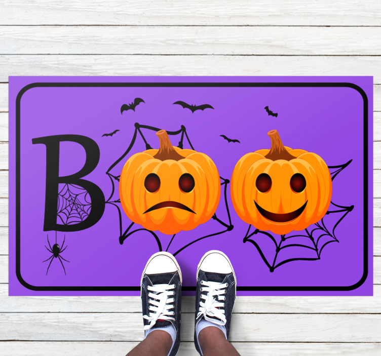 Vaia com tapetes de halloween com teias de aranha - TenStickers