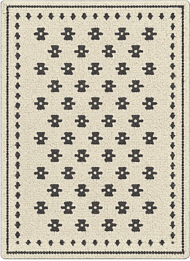 Tapete vinílico sala de estar mosaico de flores - TenStickers