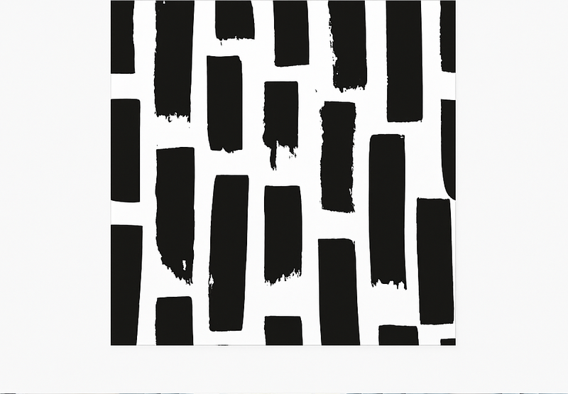 Tapete vinílico quadrado pinceladas modernas - TenStickers