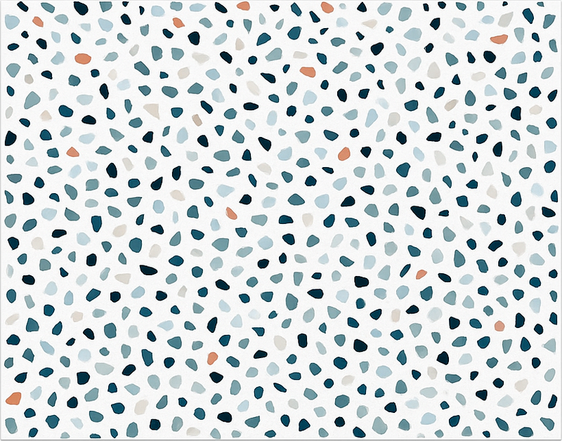 Tapete vinílico cozinha pequenas pedras coloridas - TenStickers