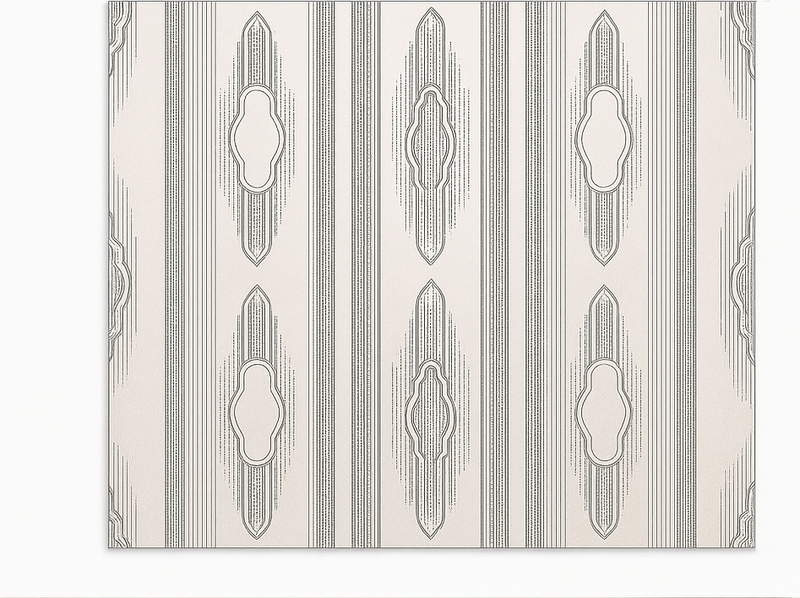 Tapete vinílico para sala de jantar geometria étnica intrincada - TenStickers